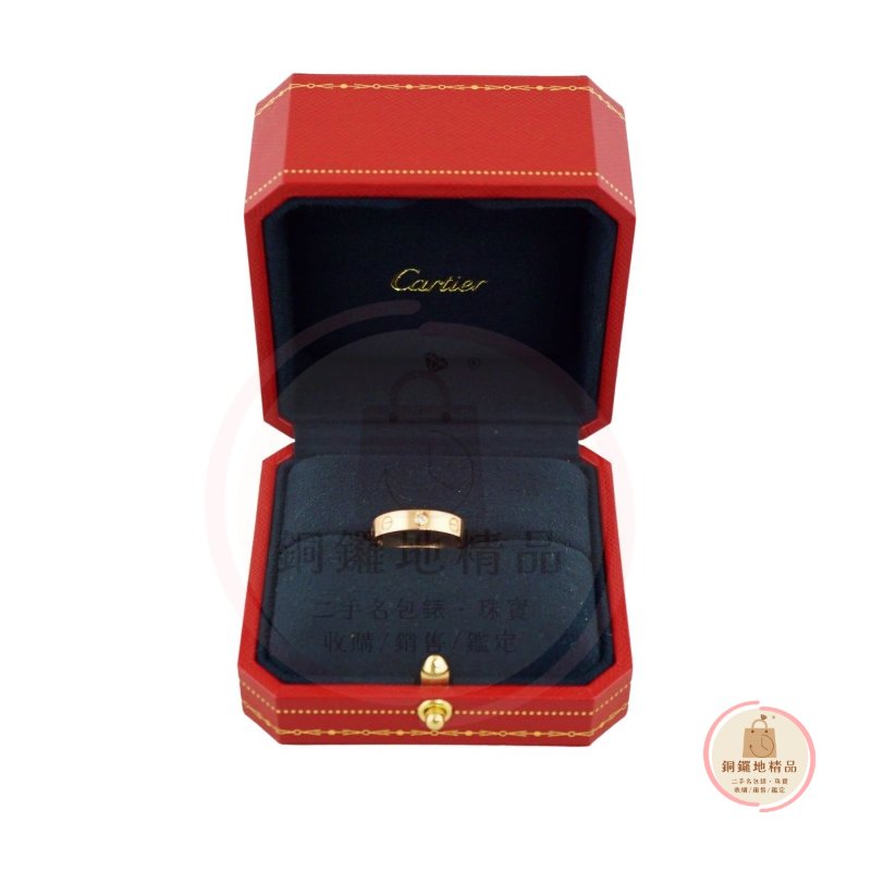 Cartier 卡地亞 LOVE玫瑰金鑲鑽戒指 鑽戒-3