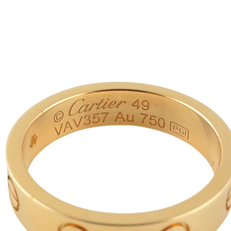 Cartier 卡地亞 LOVE玫瑰金鑲鑽戒指 鑽戒-6