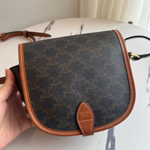 Celine咖pvc半圓斜背包 ❤️‍🔥❤️‍🔥