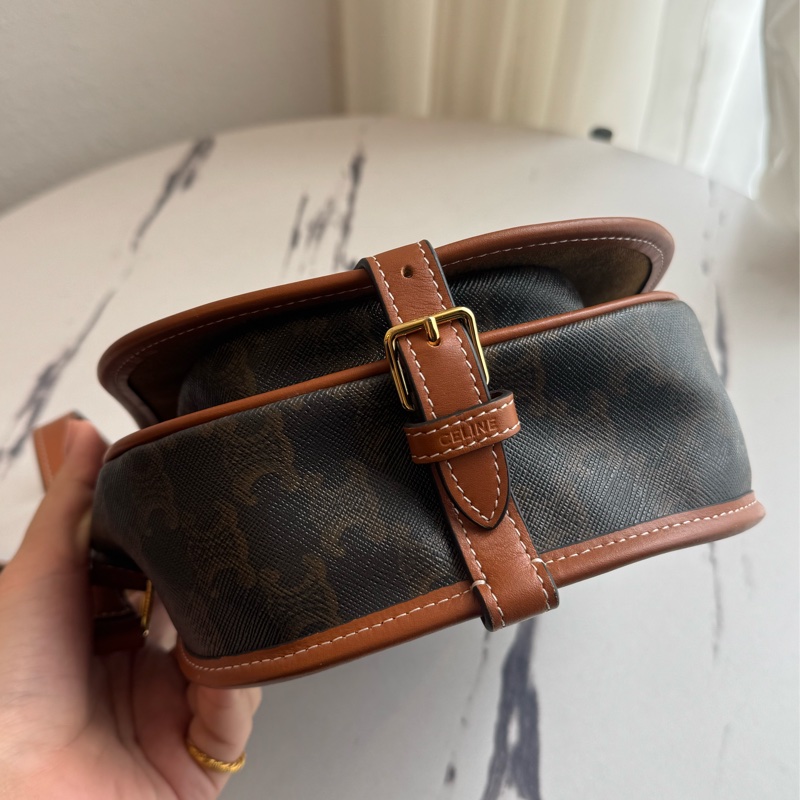 Celine咖pvc半圓斜背包 ❤️‍🔥❤️‍🔥-3