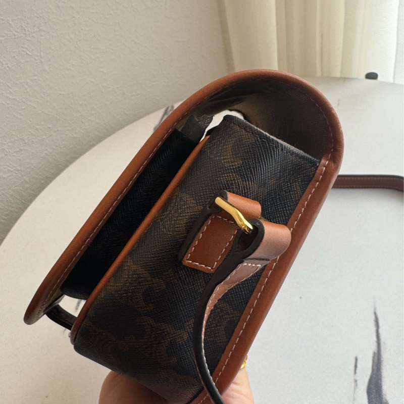 Celine咖pvc半圓斜背包 ❤️‍🔥❤️‍🔥-4