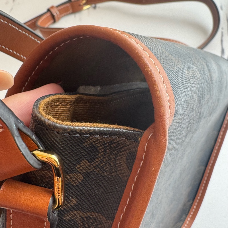 Celine咖pvc半圓斜背包 ❤️‍🔥❤️‍🔥-7