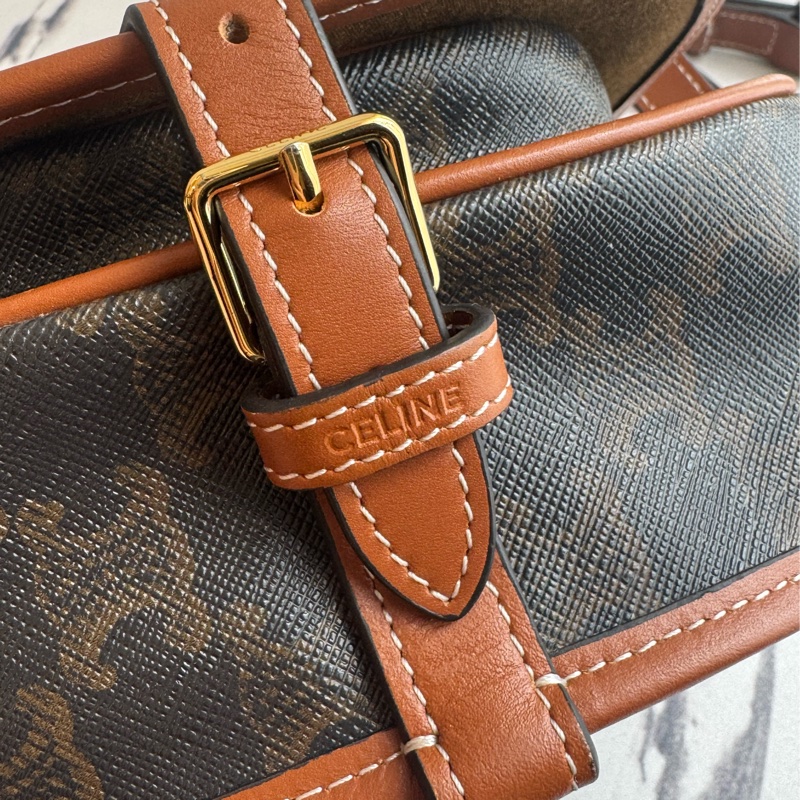 Celine咖pvc半圓斜背包 ❤️‍🔥❤️‍🔥-19