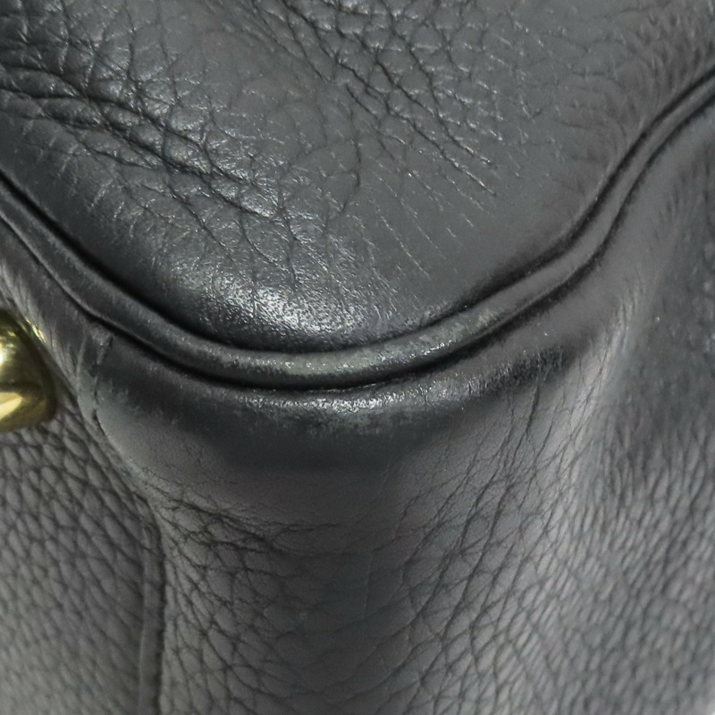 黑色 Clemence 牛皮 Lindy 26 肩背包 T刻 金釦【HERMES 愛馬仕】 H073428CC-10