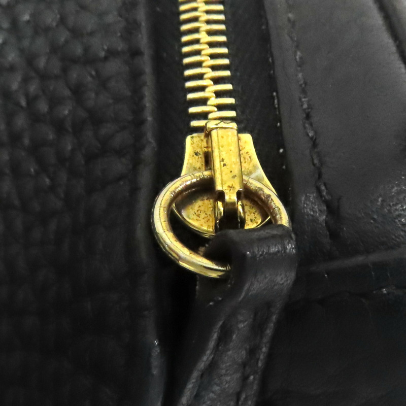 黑色 Clemence 牛皮 Lindy 26 肩背包 T刻 金釦【HERMES 愛馬仕】 H073428CC-14