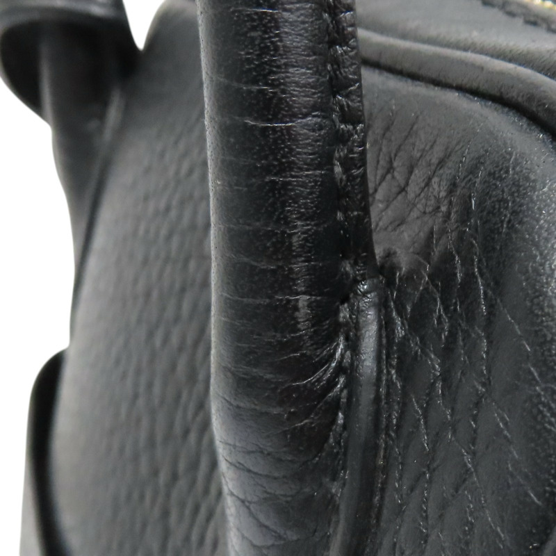 黑色 Clemence 牛皮 Lindy 26 肩背包 T刻 金釦【HERMES 愛馬仕】 H073428CC-17