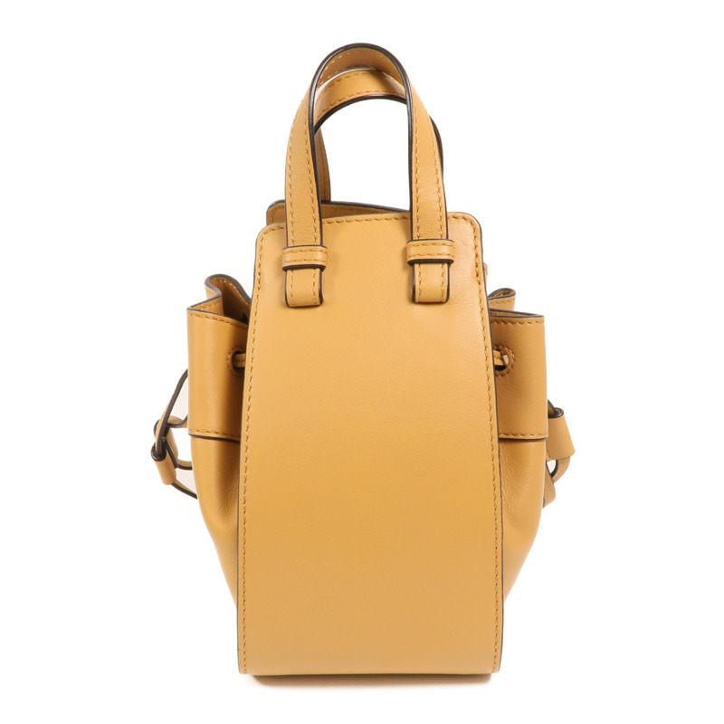 LOEWE 牛皮皮革Mini Hammock金扣手挽肩背兩用袋-1