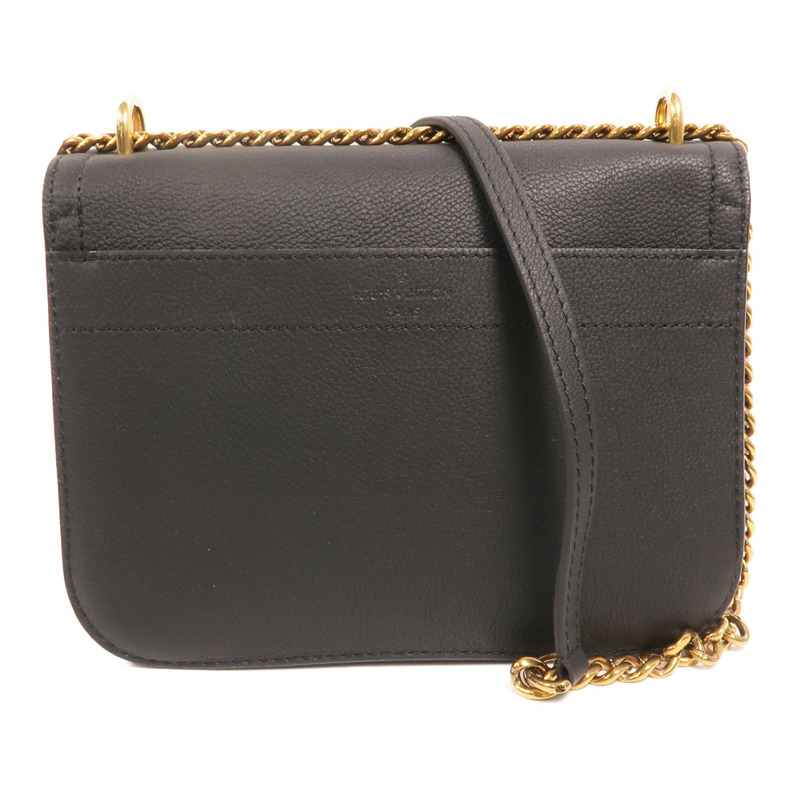 LOUIS VUITTON 牛皮皮革Lock Me金扣鏈帶肩背袋-1