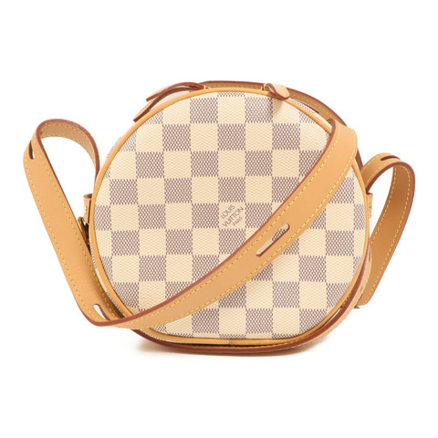 LOUIS VUITTON Damier Azur Boite Chapeau Souple PM金扣肩背袋