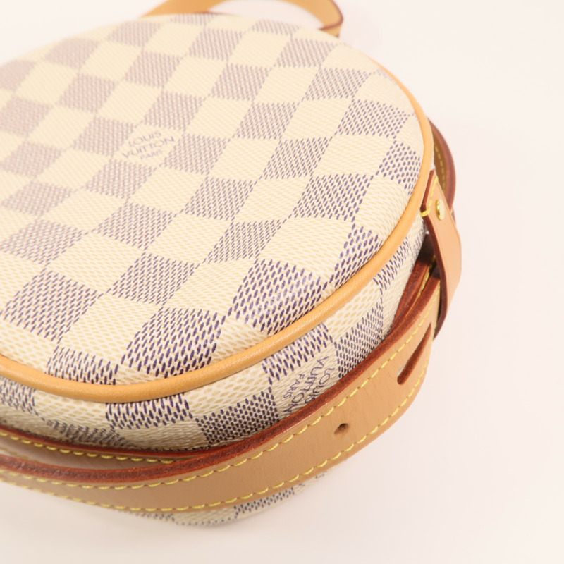 LOUIS VUITTON Damier Azur Boite Chapeau Souple PM金扣肩背袋-8