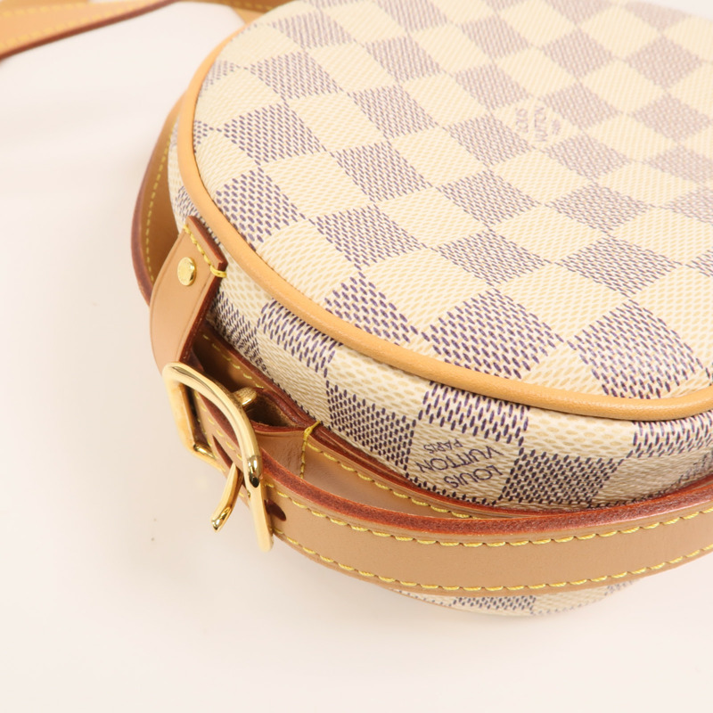LOUIS VUITTON Damier Azur Boite Chapeau Souple PM金扣肩背袋-9