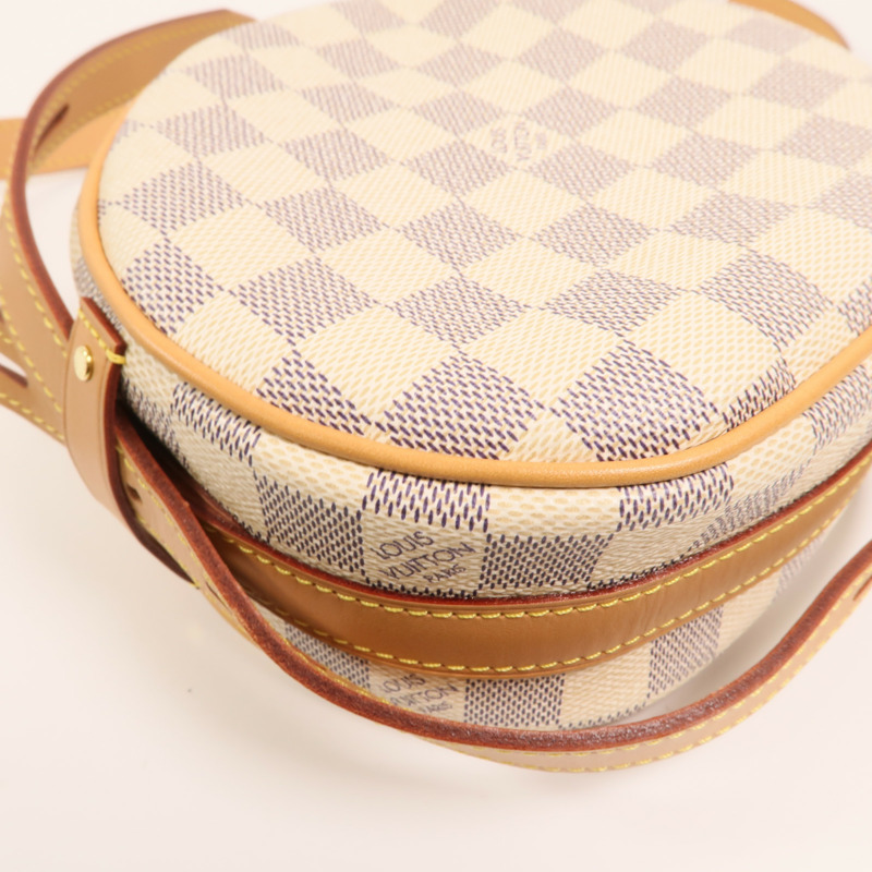 LOUIS VUITTON Damier Azur Boite Chapeau Souple PM金扣肩背袋-11
