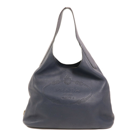PRADA 牛皮皮革Vitello Daino Hobo Bag金扣肩背袋