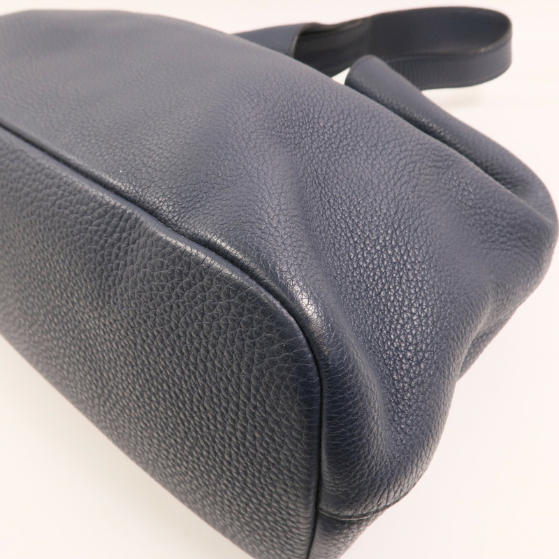 PRADA 牛皮皮革Vitello Daino Hobo Bag金扣肩背袋-7