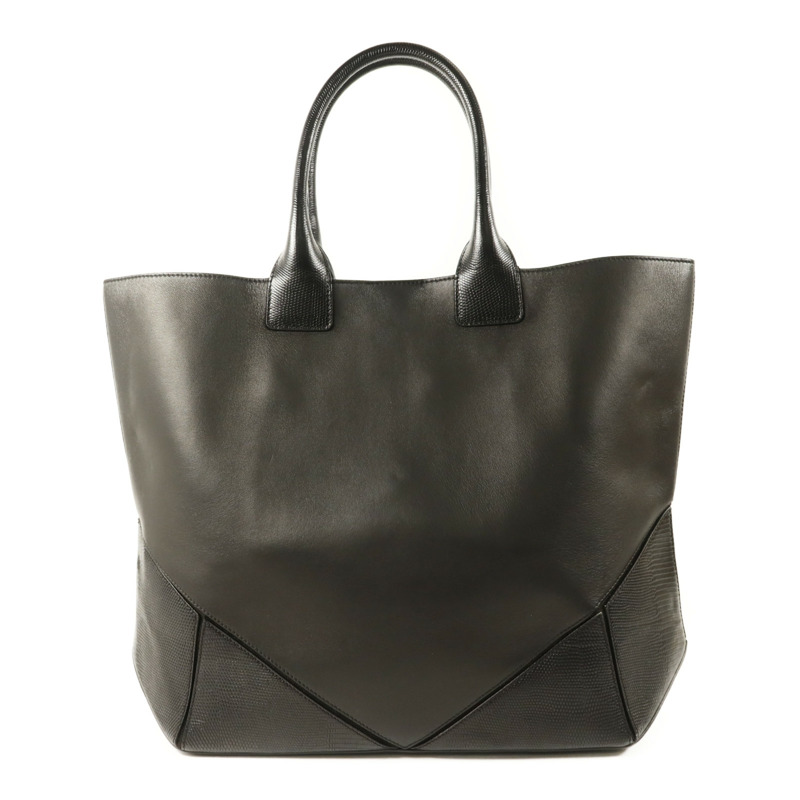 GIVENCHY 牛皮皮革Tote Bag銀扣手挽袋-1
