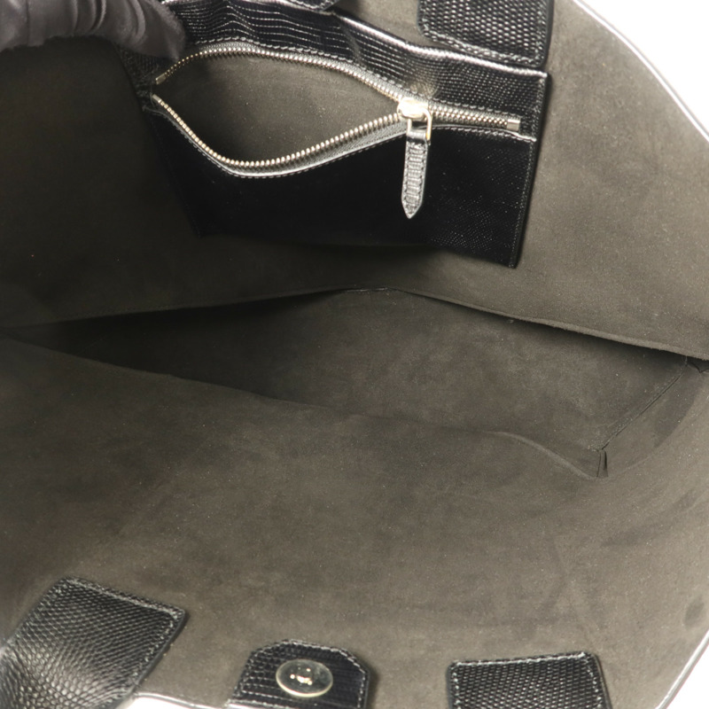 GIVENCHY 牛皮皮革Tote Bag銀扣手挽袋-5