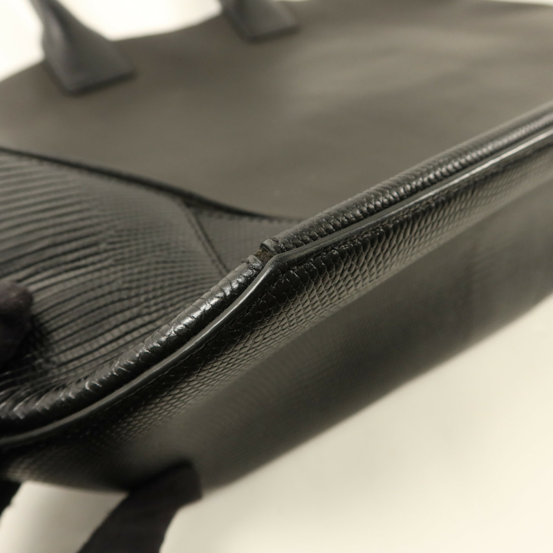 GIVENCHY 牛皮皮革Tote Bag銀扣手挽袋-12