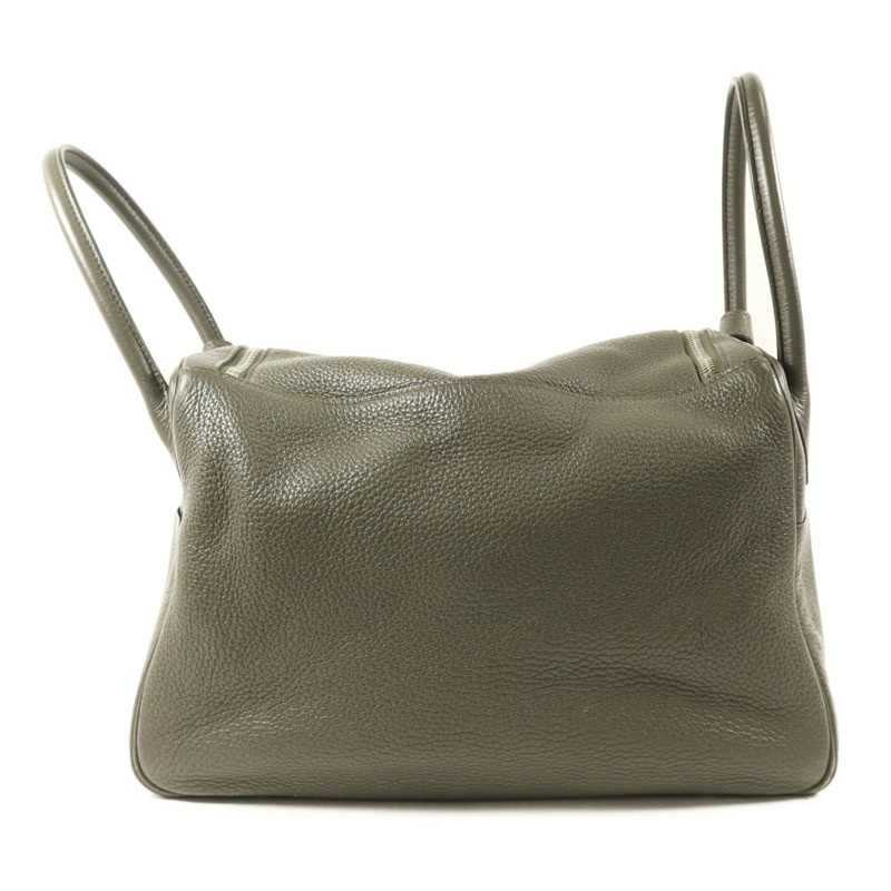 HERMES Clemence皮革Lindy 34銀扣手挽肩背兩用袋-1