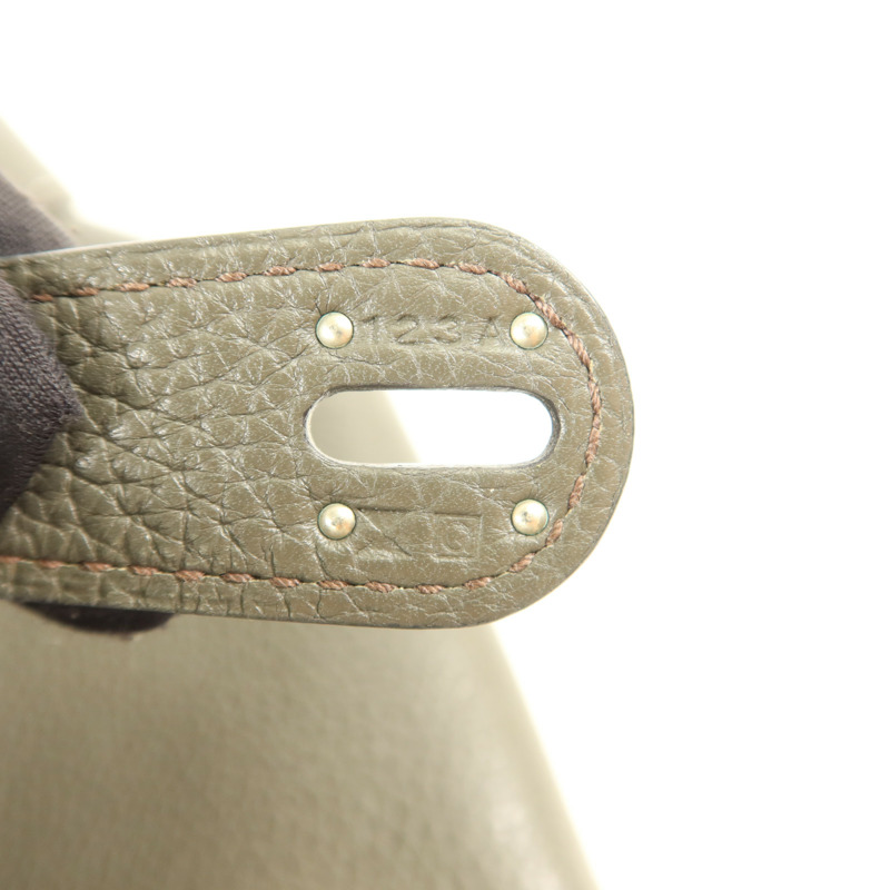 HERMES Clemence皮革Lindy 34銀扣手挽肩背兩用袋-7