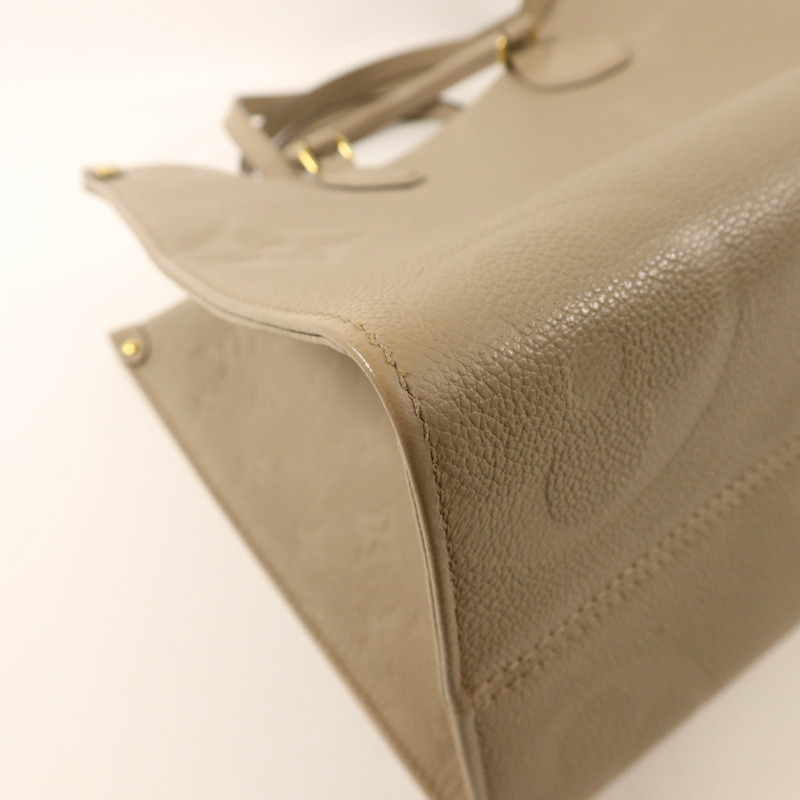 LOUIS VUITTON Monogram Empreinte On The Go MM金扣手挽肩背兩用袋-10