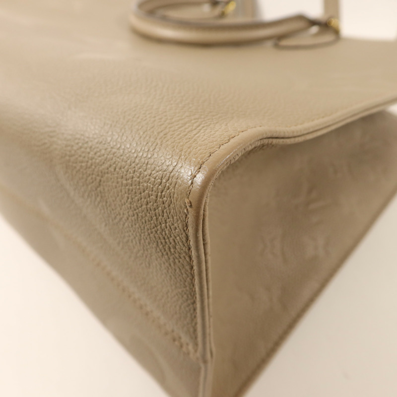 LOUIS VUITTON Monogram Empreinte On The Go MM金扣手挽肩背兩用袋-11