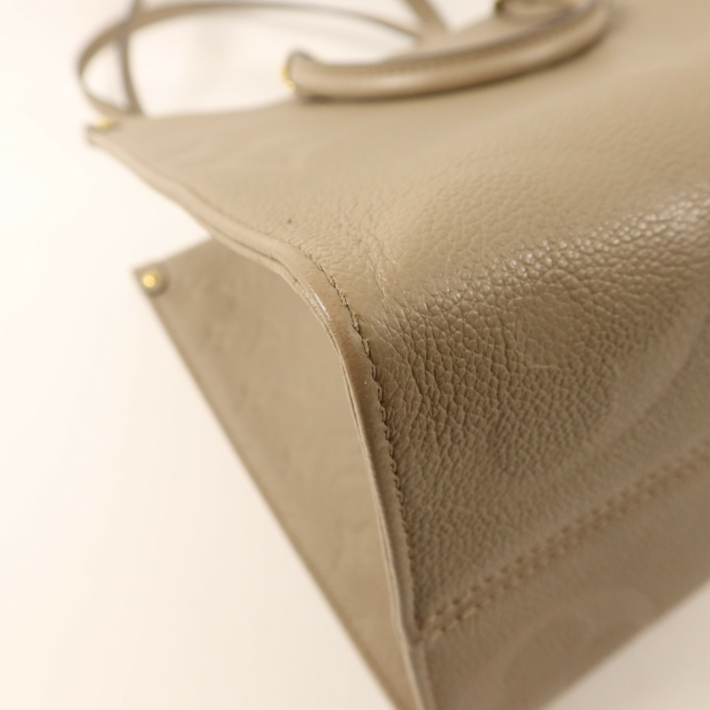 LOUIS VUITTON Monogram Empreinte On The Go MM金扣手挽肩背兩用袋-12