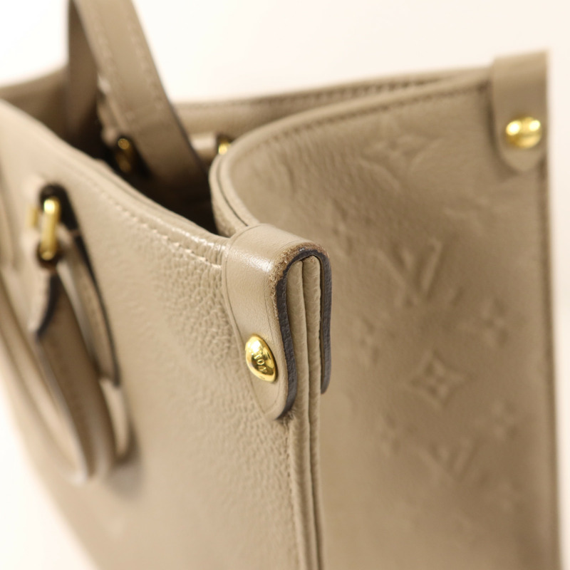 LOUIS VUITTON Monogram Empreinte On The Go MM金扣手挽肩背兩用袋-16