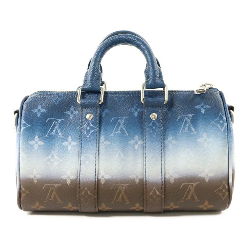 LOUIS VUITTON Monogram Keepall Bandouliere 25銀扣手挽肩背兩用袋-1