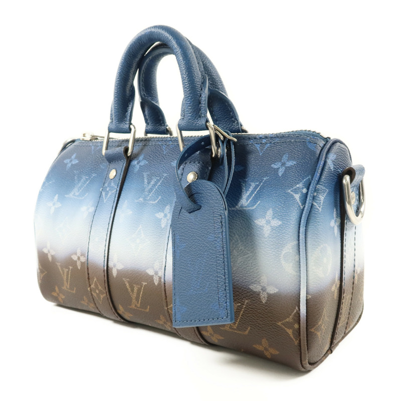 LOUIS VUITTON Monogram Keepall Bandouliere 25銀扣手挽肩背兩用袋-2