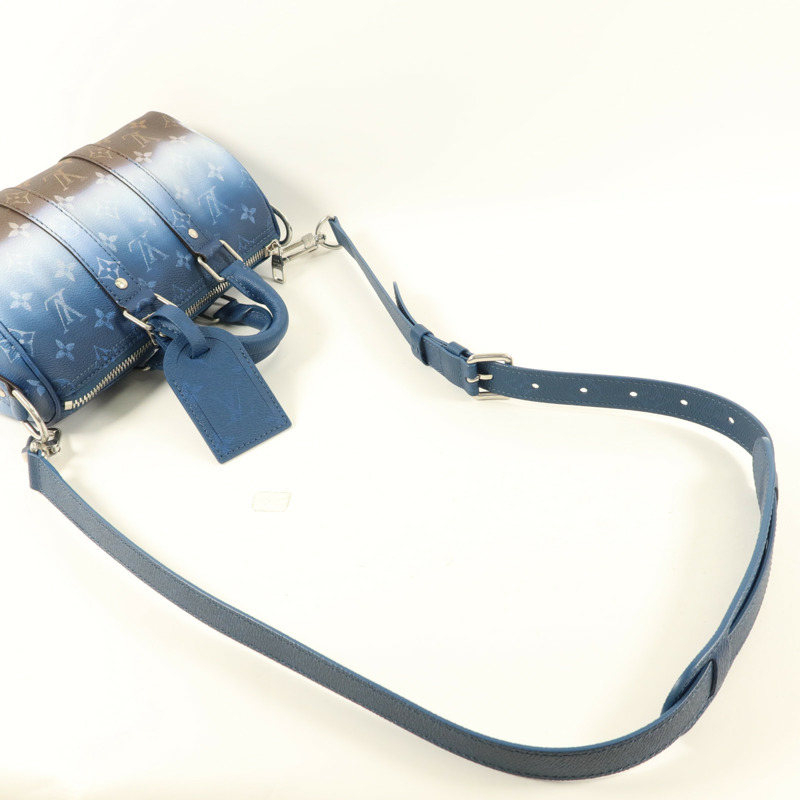 LOUIS VUITTON Monogram Keepall Bandouliere 25銀扣手挽肩背兩用袋-4