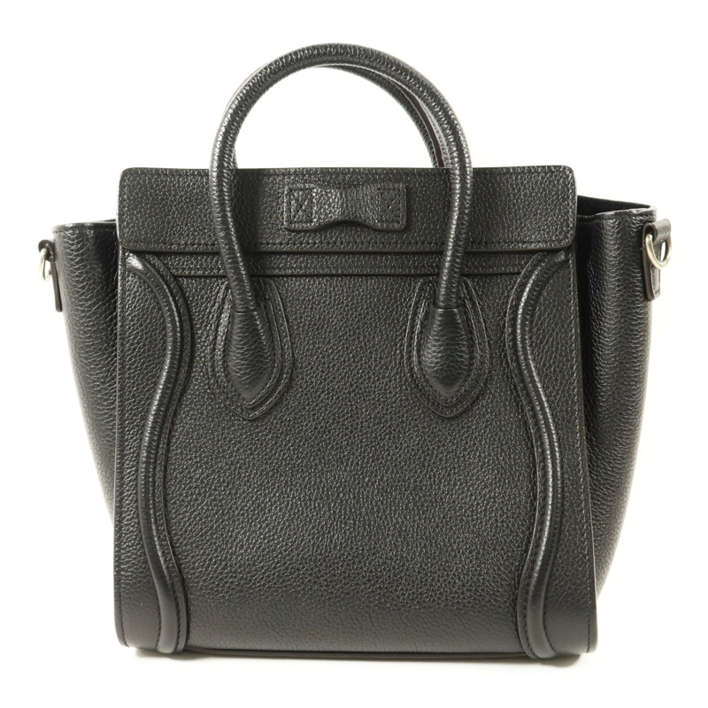CELINE 牛皮皮革Nano Luggage銀扣手挽肩背兩用袋-1