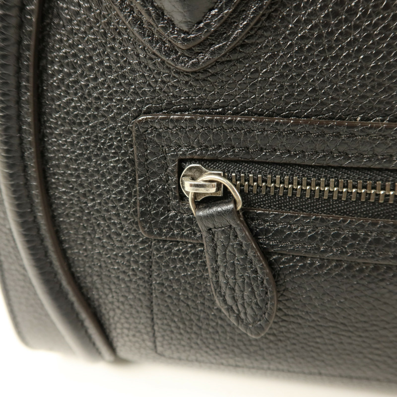 CELINE 牛皮皮革Nano Luggage銀扣手挽肩背兩用袋-8