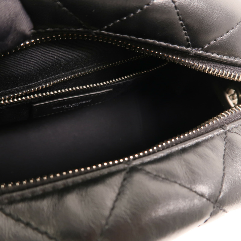 SAINT LAURENT 牛皮皮革Loulou Bag銀扣鏈帶肩背袋-4