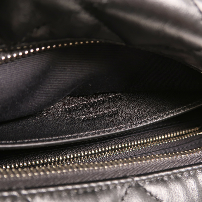 SAINT LAURENT 牛皮皮革Loulou Bag銀扣鏈帶肩背袋-6