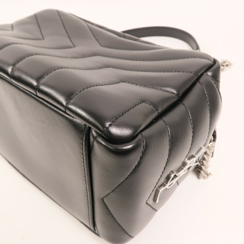 SAINT LAURENT 牛皮皮革Loulou Bag銀扣鏈帶肩背袋-9