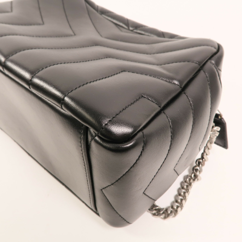 SAINT LAURENT 牛皮皮革Loulou Bag銀扣鏈帶肩背袋-11