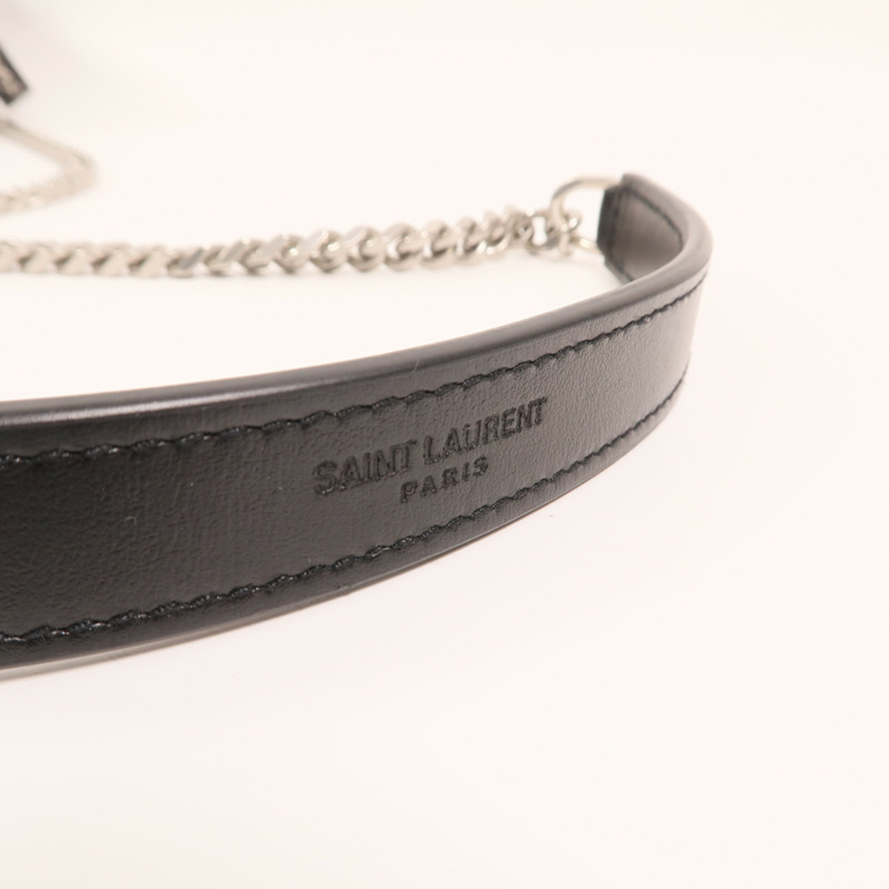 SAINT LAURENT 牛皮皮革Loulou Bag銀扣鏈帶肩背袋-15