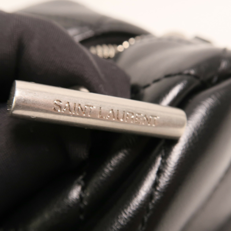 SAINT LAURENT 牛皮皮革Loulou Bag銀扣鏈帶肩背袋-16