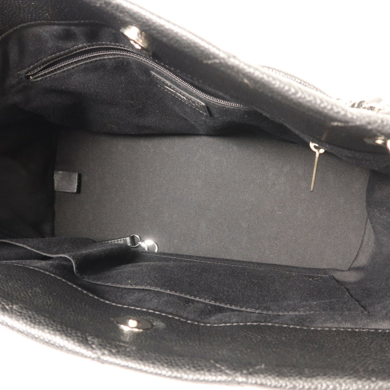 CHANEL 牛皮皮革Tote Bag銀扣鏈帶手挽袋-5