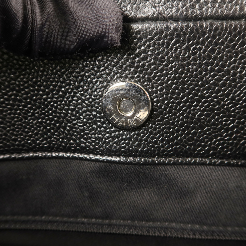 CHANEL 牛皮皮革Tote Bag銀扣鏈帶手挽袋-9