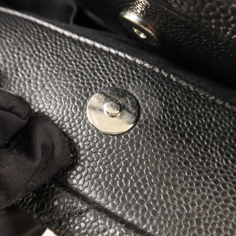 CHANEL 牛皮皮革Tote Bag銀扣鏈帶手挽袋-10