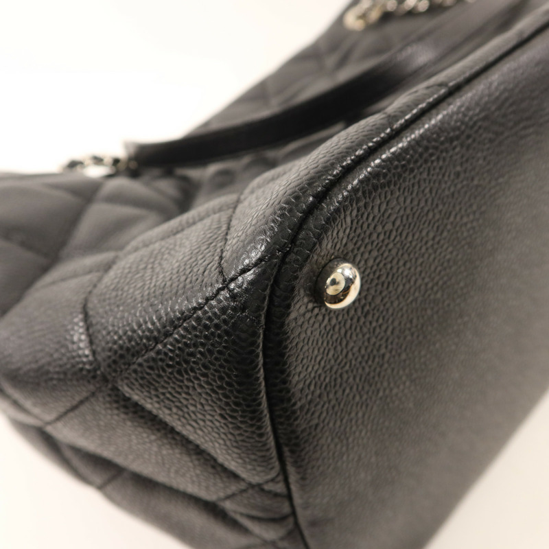 CHANEL 牛皮皮革Tote Bag銀扣鏈帶手挽袋-13