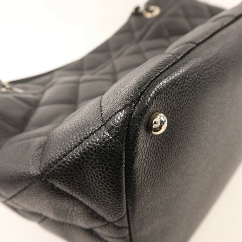 CHANEL 牛皮皮革Tote Bag銀扣鏈帶手挽袋-15