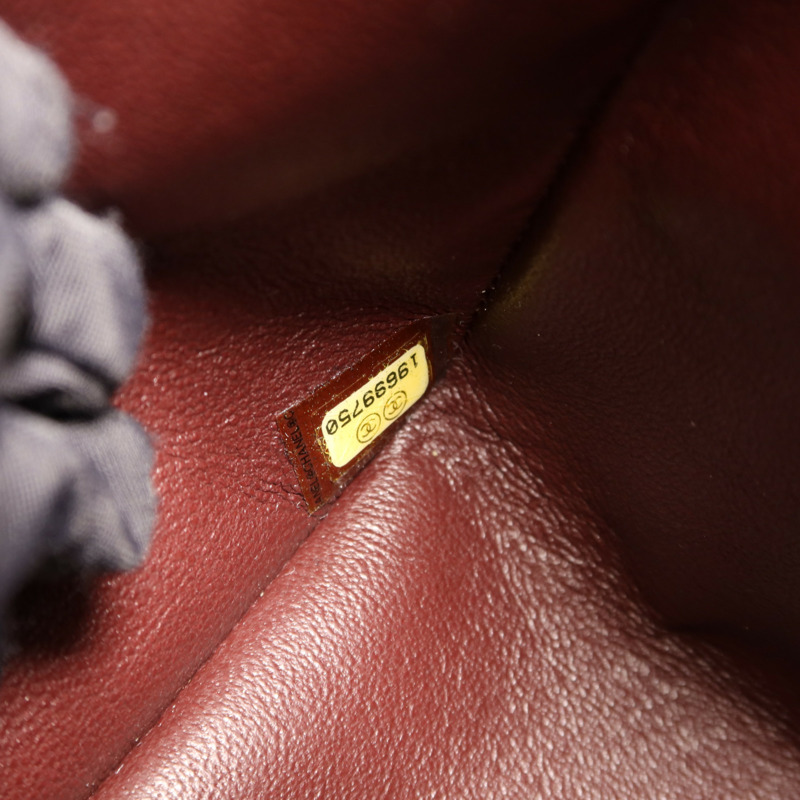 CHANEL 羊皮皮革Large Classic銀扣鏈帶肩背袋-10