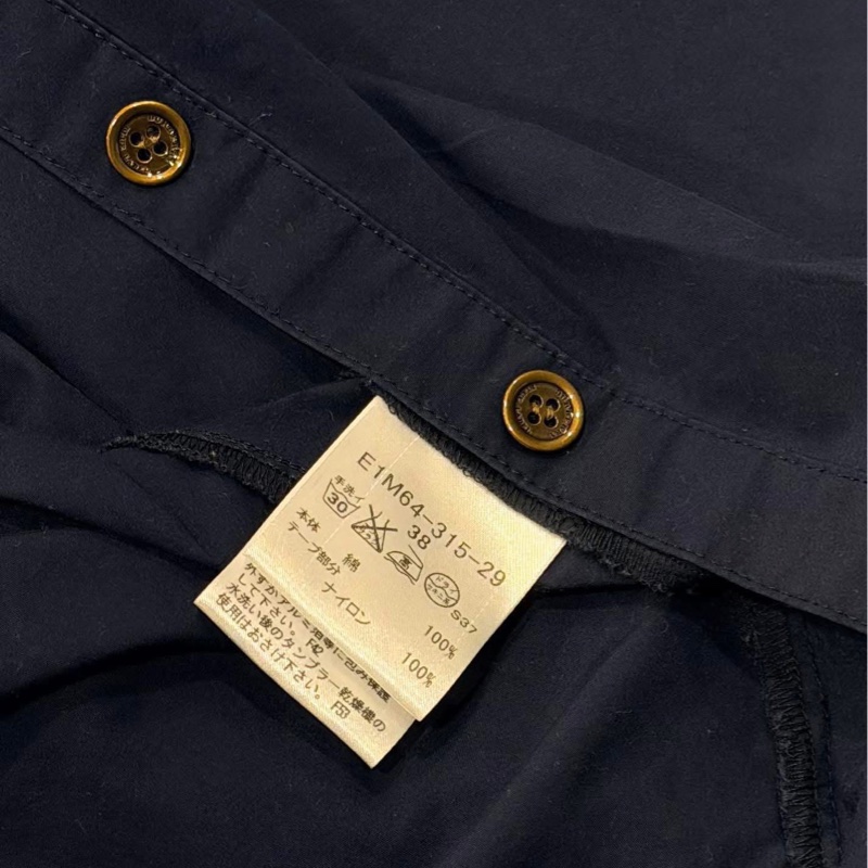 BURBERRY 藍標 深藍 寛版口袋戰馬休閒襯衫-9