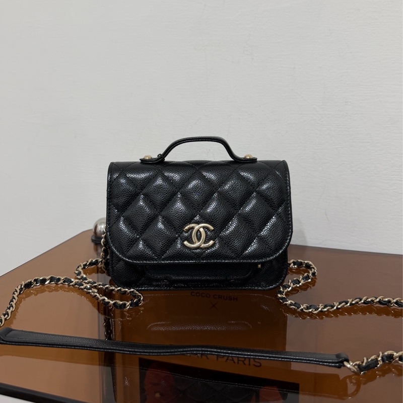 #98新 Chanel 22b mini郵差包 市場稀有！-3