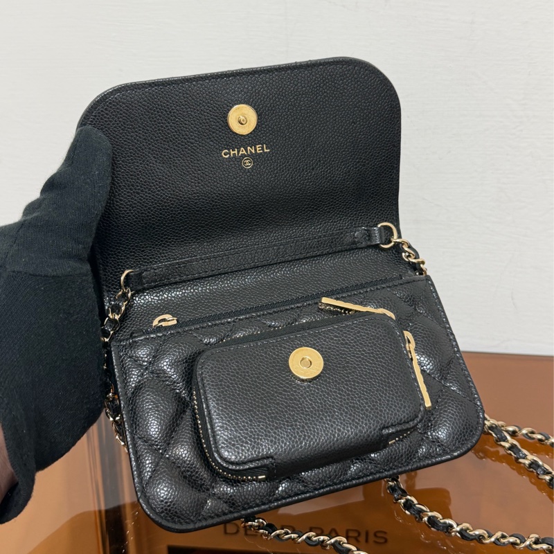 #98新 Chanel 22b mini郵差包 市場稀有！-16