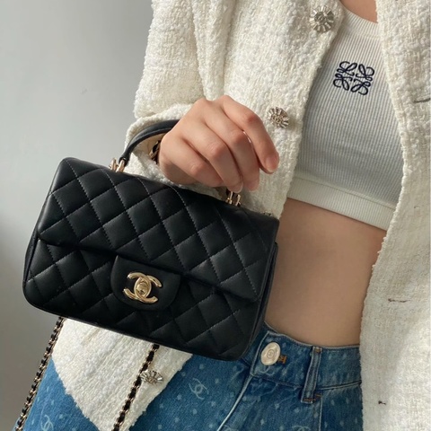 #全網最便宜 Chanel CF20 Handle 羊皮 全新閑置