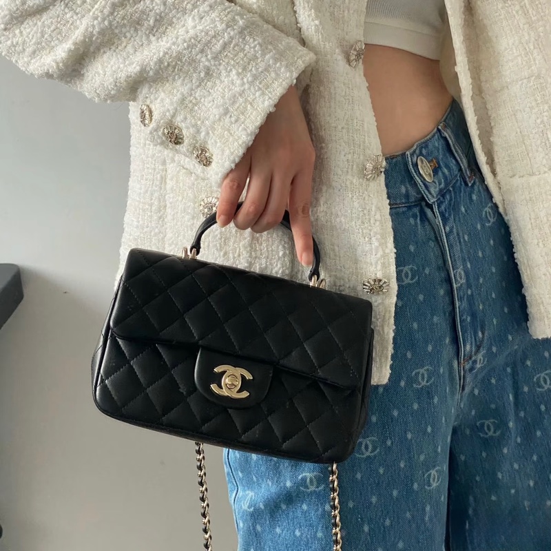 #全網最便宜 Chanel CF20 Handle 羊皮 全新閑置-1