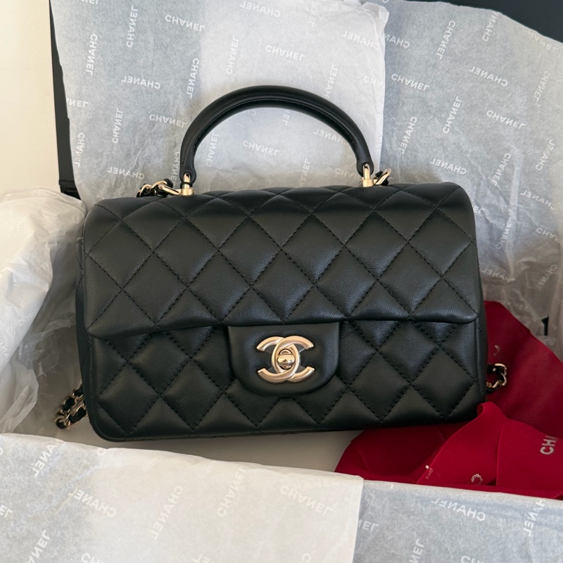 #全網最便宜 Chanel CF20 Handle 羊皮 全新閑置-3